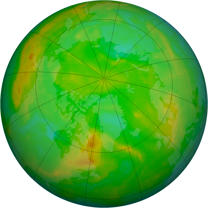 Arctic ozone map for 28 June 2002